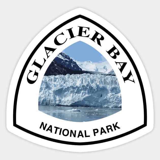 Glacier Bay National Park & National Preserve shield Sticker by nylebuss